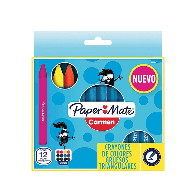 CRAYONES EST.C12 CARMEN .GRUESO TRIANG. E.12 C.36